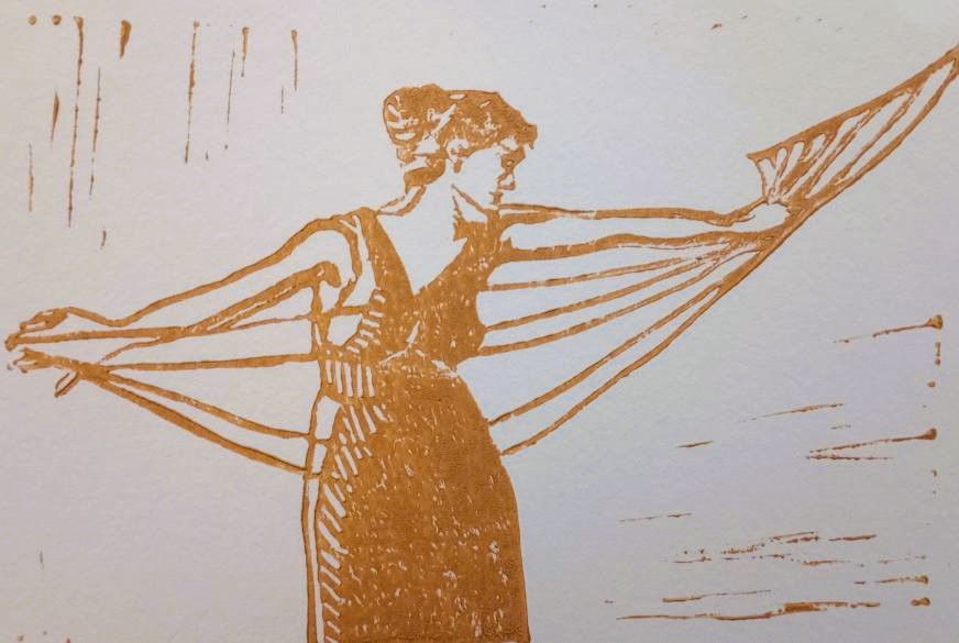 linocut_penelope unraveling her work at night by dora wheeler keith.jpg