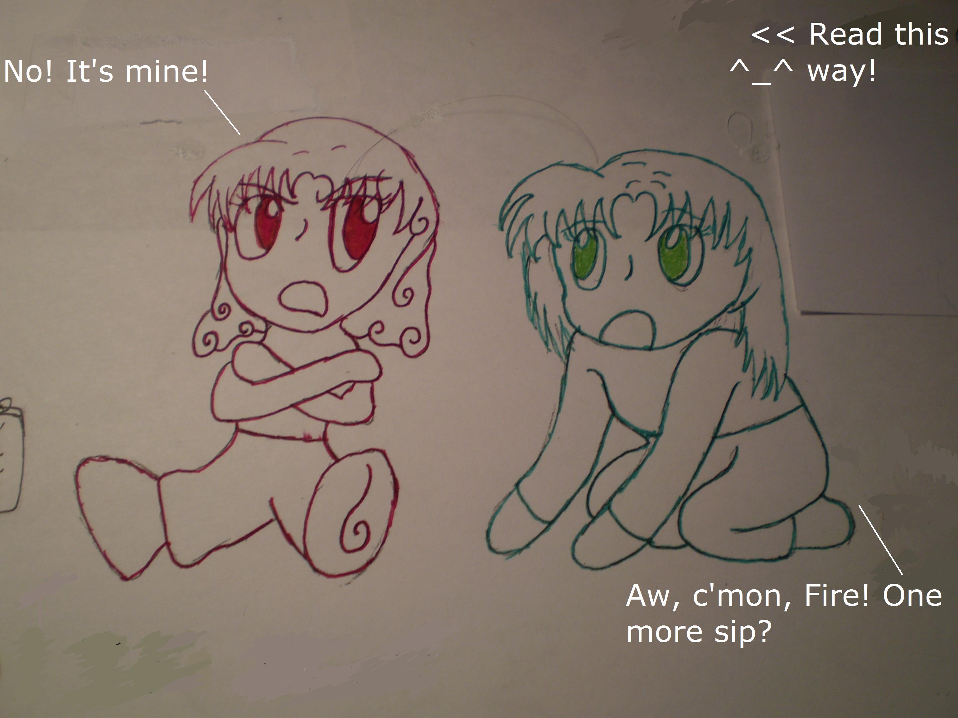 Fire-chan and Dreamer-chan.JPG