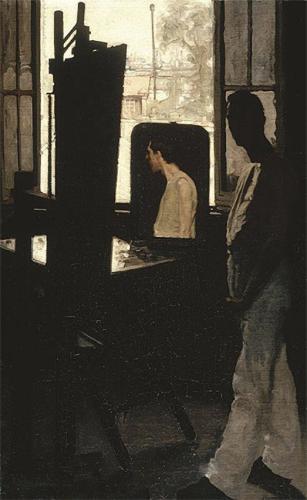 Cover art for A Man Talking to His Window (unfinished)