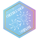 24in24 January Cheerleader Badge