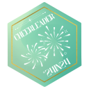24in24 July Cheerleader Badge