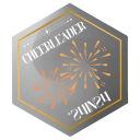 24in24 October Cheerleader Badge