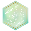24in24 December Cheerleader Badge