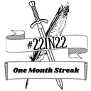 22in22 March Month-Long Streak Badge