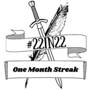 22in22 June Month-Long Streak Badge