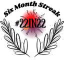 22in22 Six-Month Streak Badge