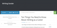 Writing as a career?