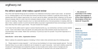 What makes a good review?
