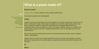 What is a poem made of?