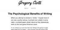The benefits of writing