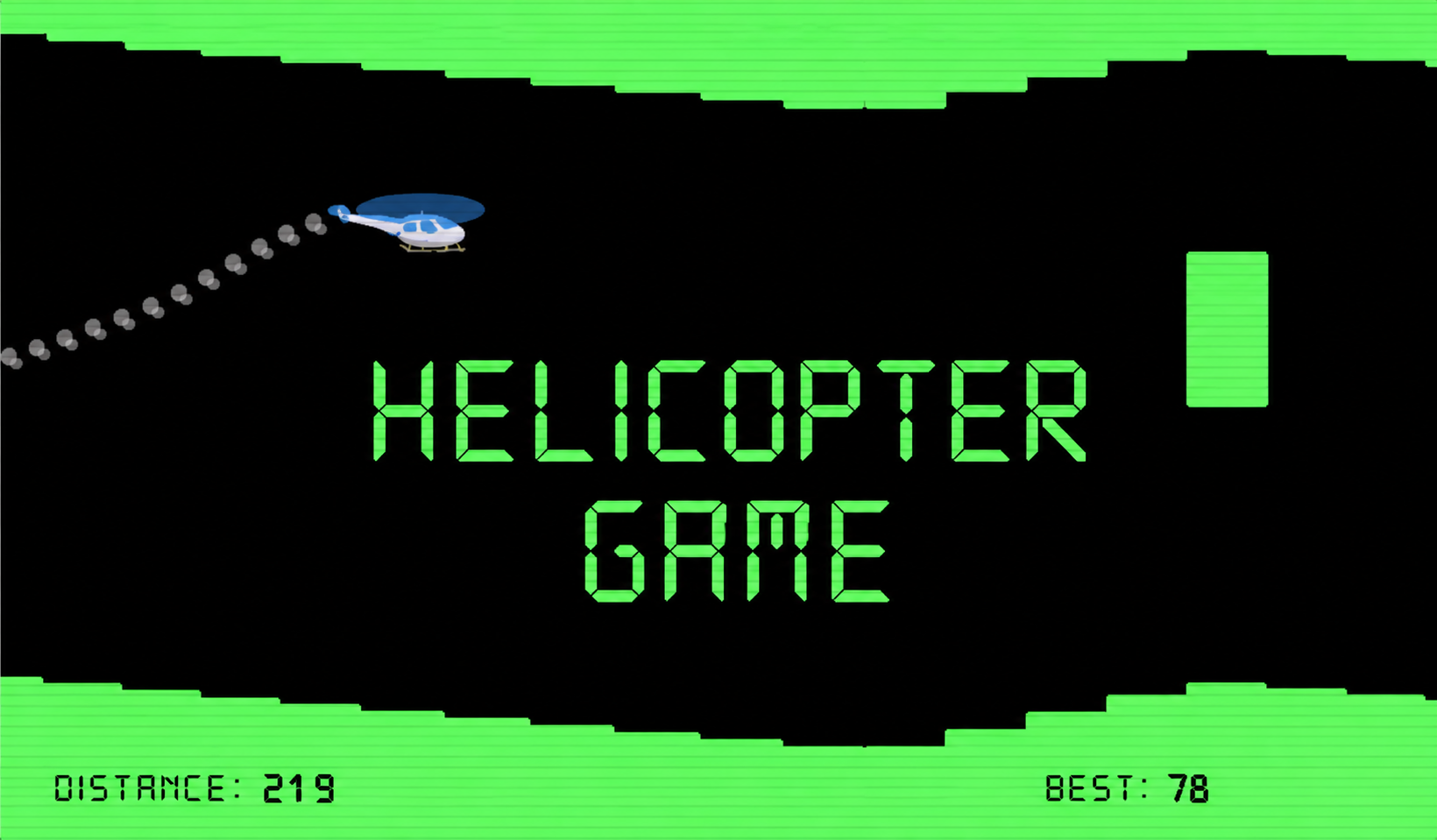 Helicopter cave flying game